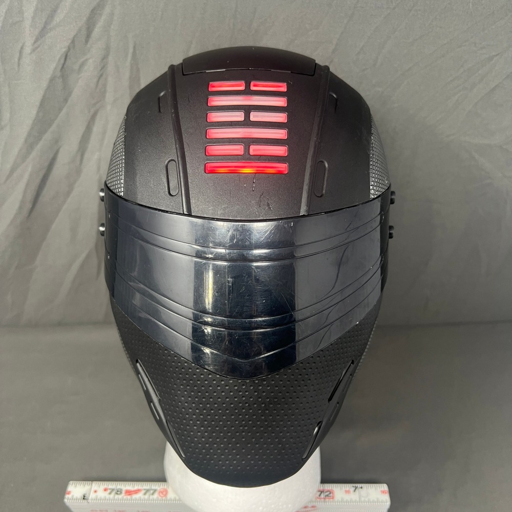 Hasbro GI Joe Snake Eyes Mask Halloween Costume OS Black Light Up Ninja Cosplay